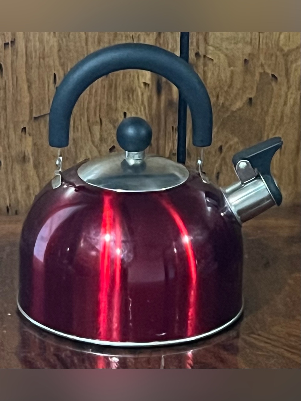 Cuisine Select Red Stovetop Tea Kettle